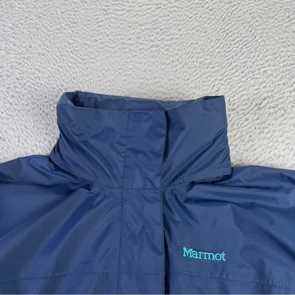 Marmot PreCip Rain Jacket Womens Small Full Zip Hooded Waterproof Outdoors - Picture 10 of 11
